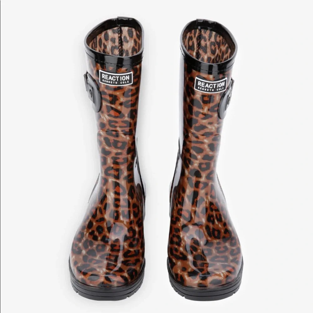 Kenneth Cole Rain Buckle Glossy Boot - Picture 3 of 5